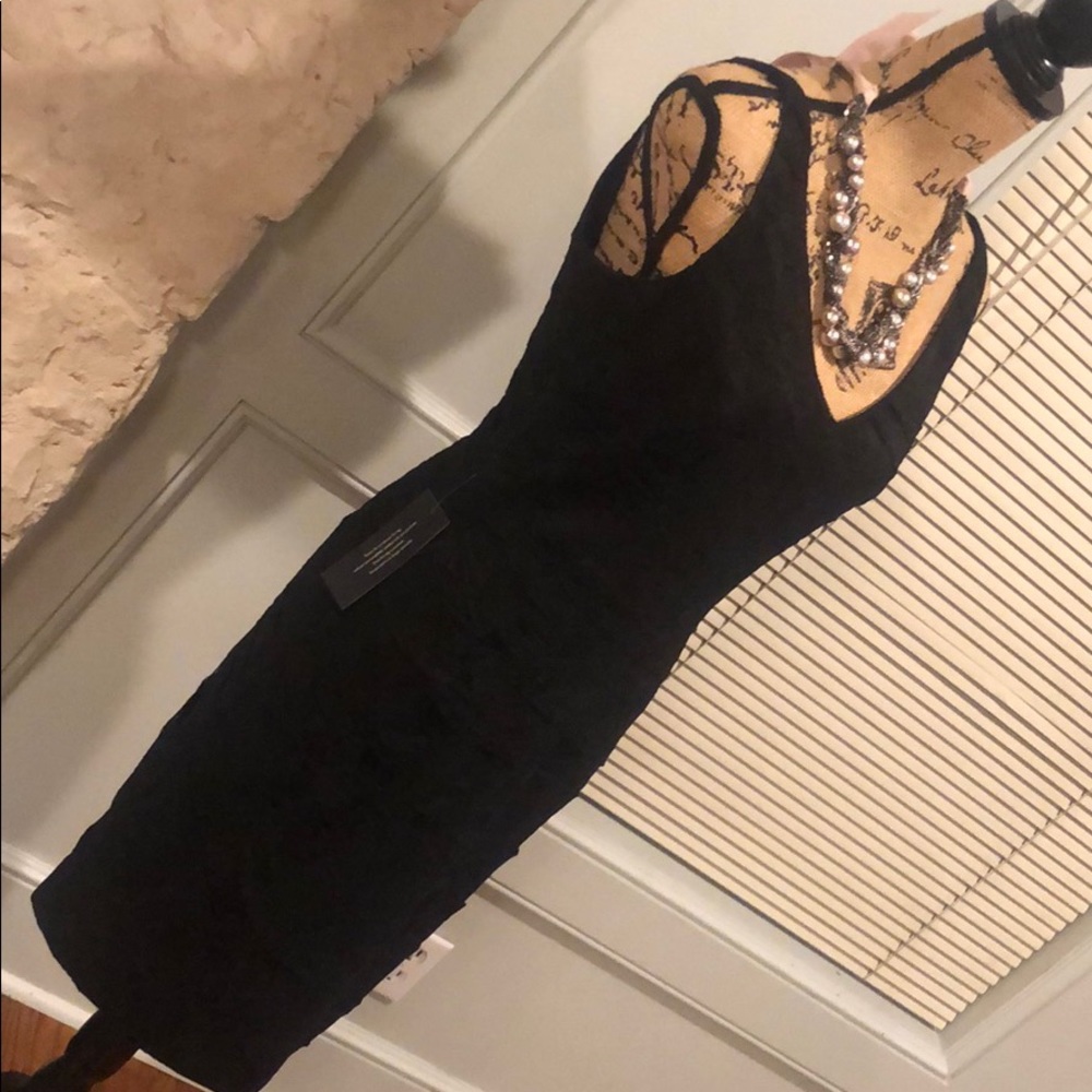 Ann Taylor Black Lace Sheath Dress - Picture 4 of 7